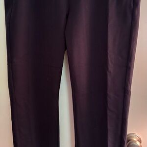 Elegant Navy Straight Leg Women's Slacks